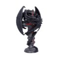 Anne Stokes Gothic Guardian Dragon Cross Candle Holder 26.5cm, Black Candles & Holders 6