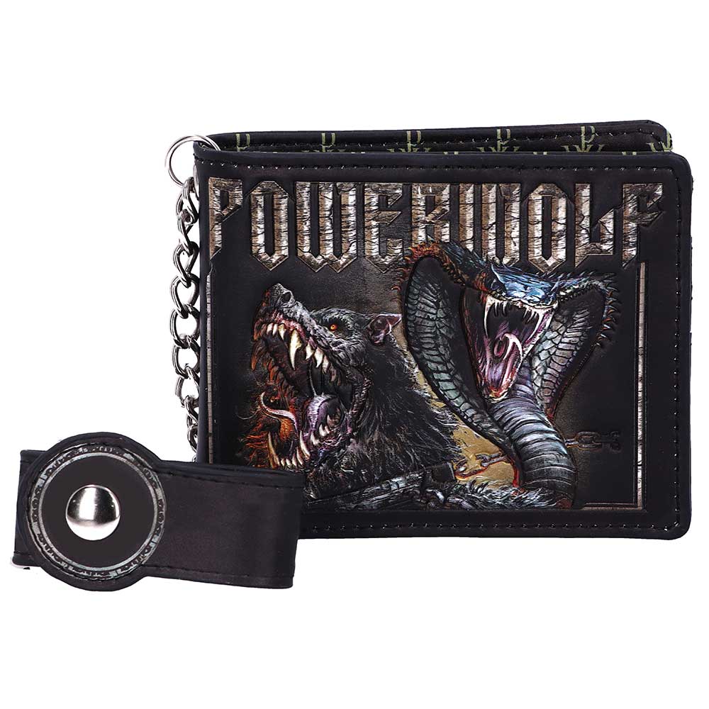 Officially Licensed  Powerwolf Kiss of the Cobra King Embossed Wallet Gifts & Games