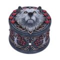 Lisa Parker Guardian of the Fall White Autumn Wolf Trinket Box Boxes & Storage 2
