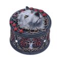 Lisa Parker Guardian of the Fall White Autumn Wolf Trinket Box Boxes & Storage 10