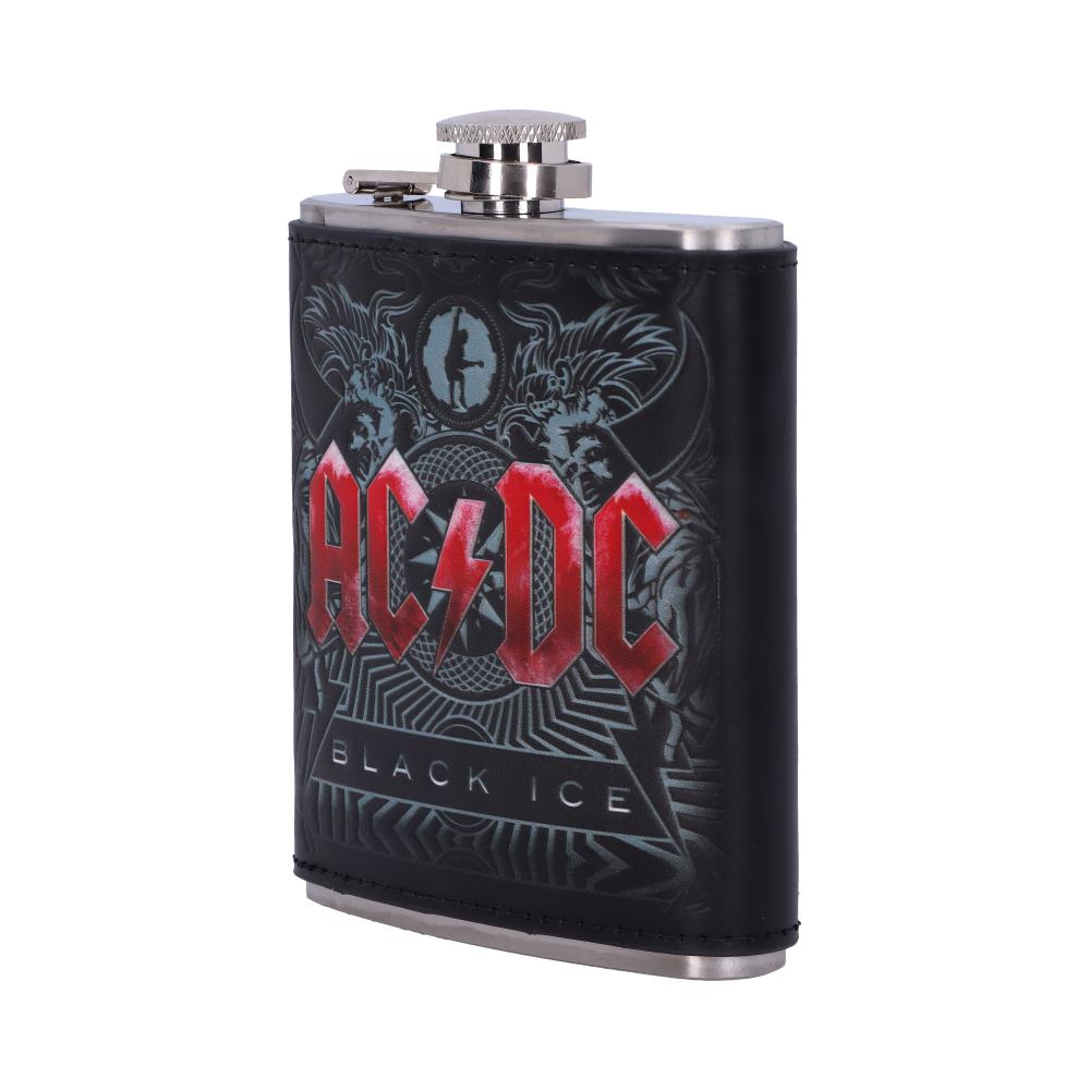 Officially Licensed AC/DC Black Ice Album Embossed Hip Flask Hipflasks 2