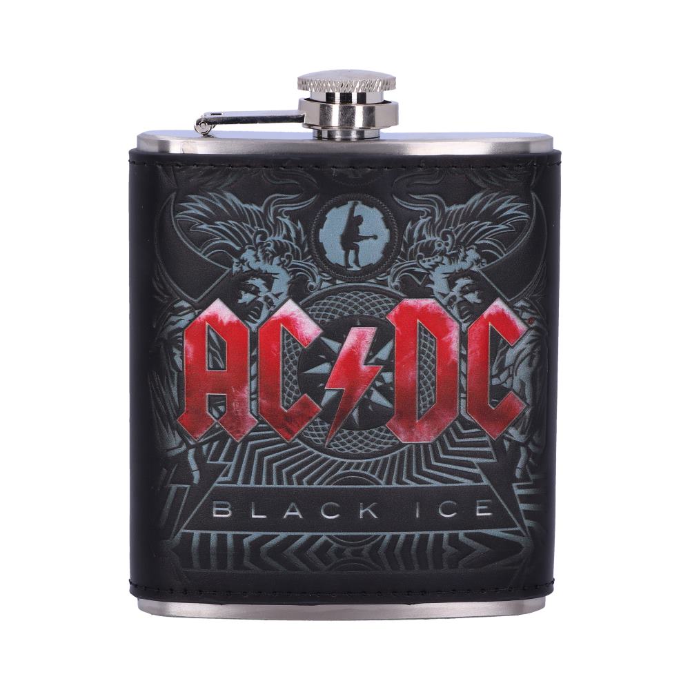 Officially Licensed AC/DC Black Ice Album Embossed Hip Flask Hipflasks