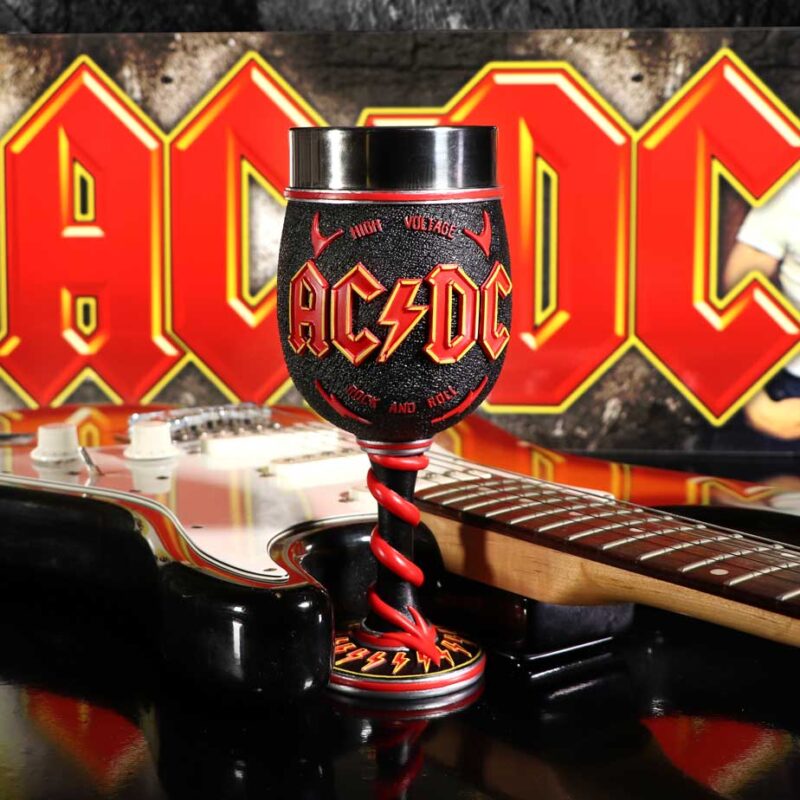 AC/DC High Voltage Rock and Roll Goblet Lighting Horns Wine Glass Goblets & Chalices 9