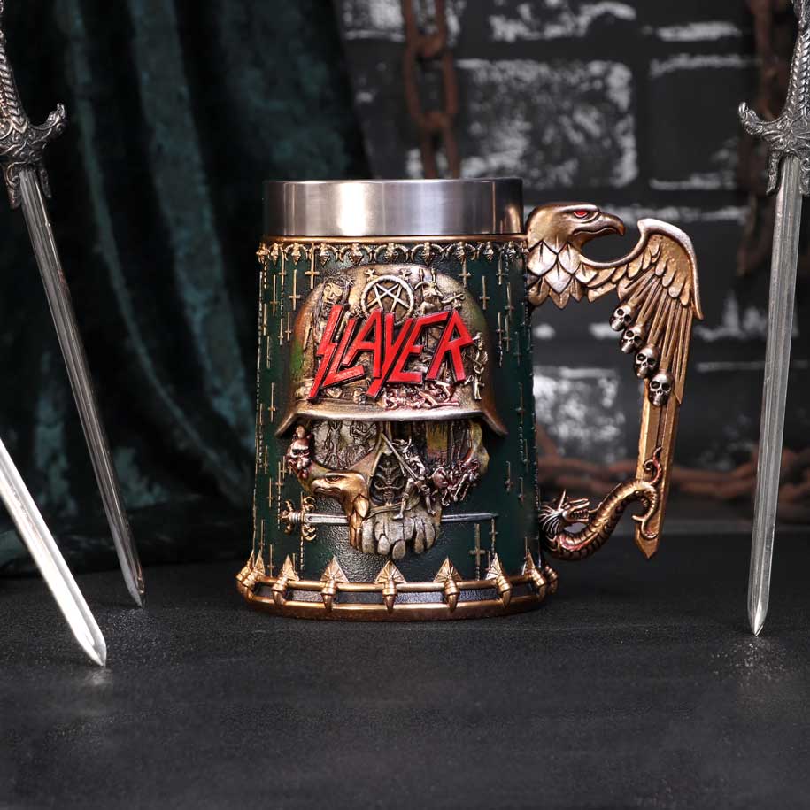 Slayer Eagle Helmet Skull Logo Officially Licensed Tankard 16.5cm Homeware 2