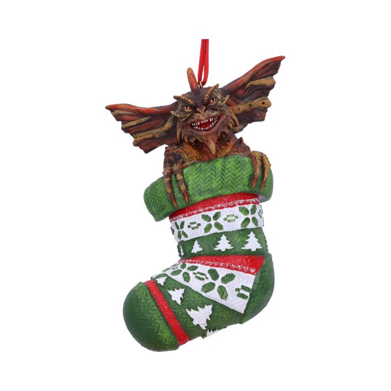 Gremlins Mohawk in Stocking Hanging Festive Decorative Ornament Christmas Decorations