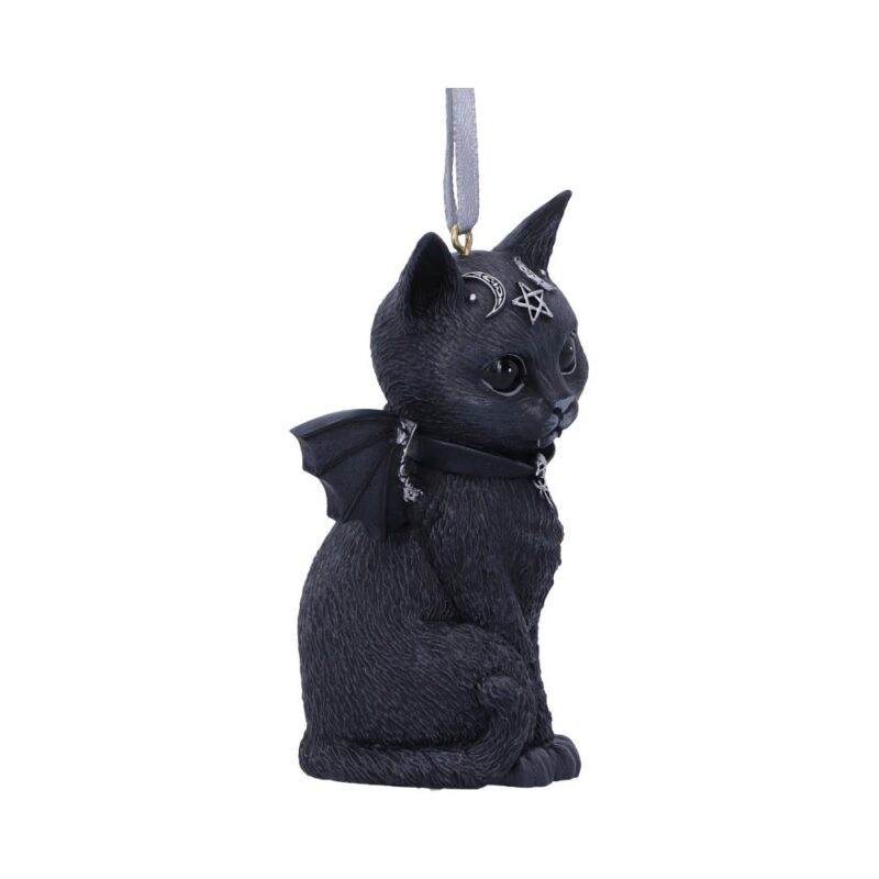 Malpuss Black Bat Cat Hanging Decorative Ornament 9.2cm Christmas Decorations 7