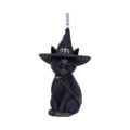 Purrah Black Witch Cat Hanging Decorative Ornament 11.5cm Christmas Decorations 2