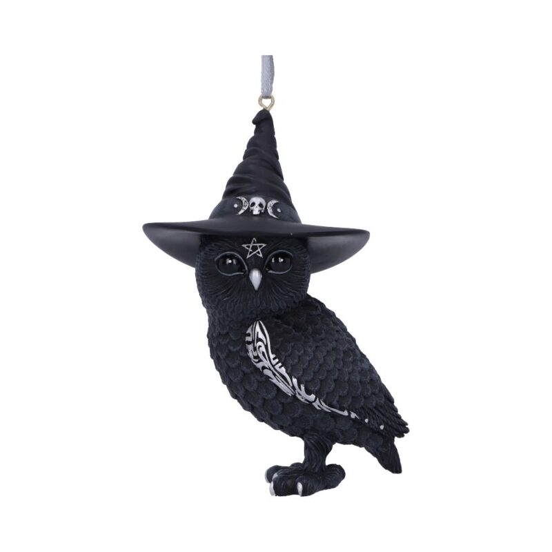 Owlocen Black Witch Owl Hanging Decorative Ornament 12cm Christmas Decorations