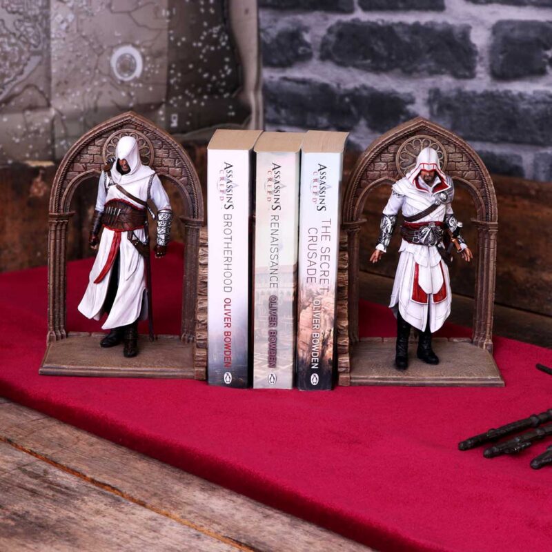 Officially Licensed Assassin’s Creed® Altaïr and Ezio Library Gaming Bookends Bookends 9
