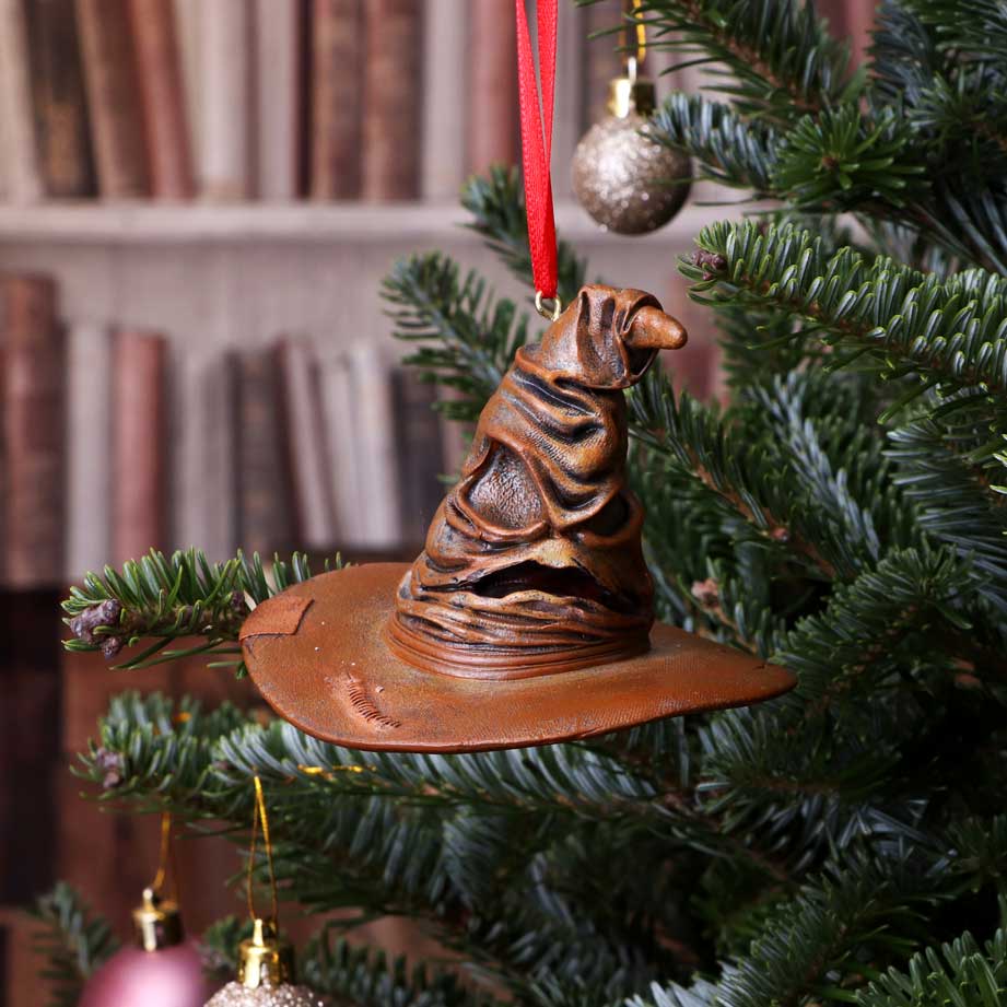 Officially Licensed Harry Potter Sorting Hat Festive Hanging Decorative Ornament Christmas Decorations 2