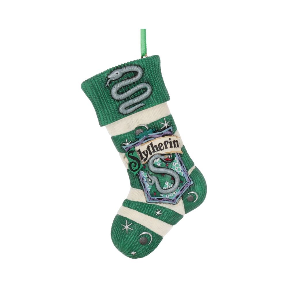 Officially Licensed Harry Potter Slytherin Stocking Hanging Festive Ornament Christmas Decorations