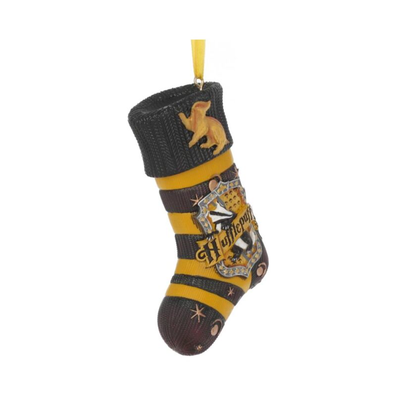 Officially Licensed Harry Potter Hufflepuff Stocking Hanging Festive Ornament Christmas Decorations 5