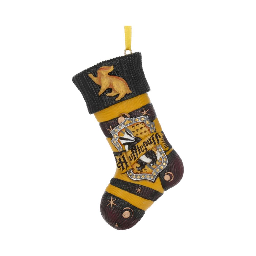 Officially Licensed Harry Potter Hufflepuff Stocking Hanging Festive Ornament Christmas Decorations