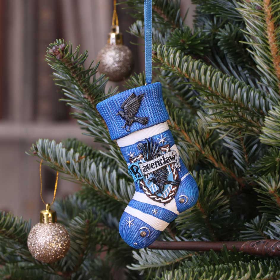 Officially Licensed Harry Potter Ravenclaw Stocking Hanging Festive Ornament Christmas Decorations 2