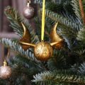 Officially Licensed Harry Potter Golden Snitch Quidditch Hanging Ornament Christmas Decorations 10