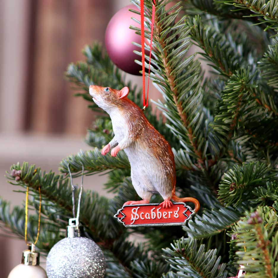 Harry Potter Scabbers Ron Weasley Rat Hanging Festive Decorative Ornament Christmas Decorations 2
