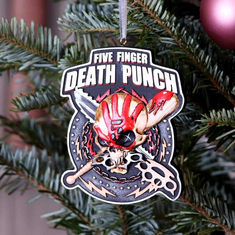 Five Finger Death Punch Hanging Ornament 9.5cm Christmas Decorations 9