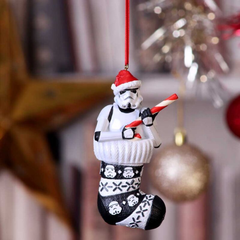 Officially Licensed Stormtrooper in Stocking Hanging Ornament 11.5cm Christmas Decorations 9