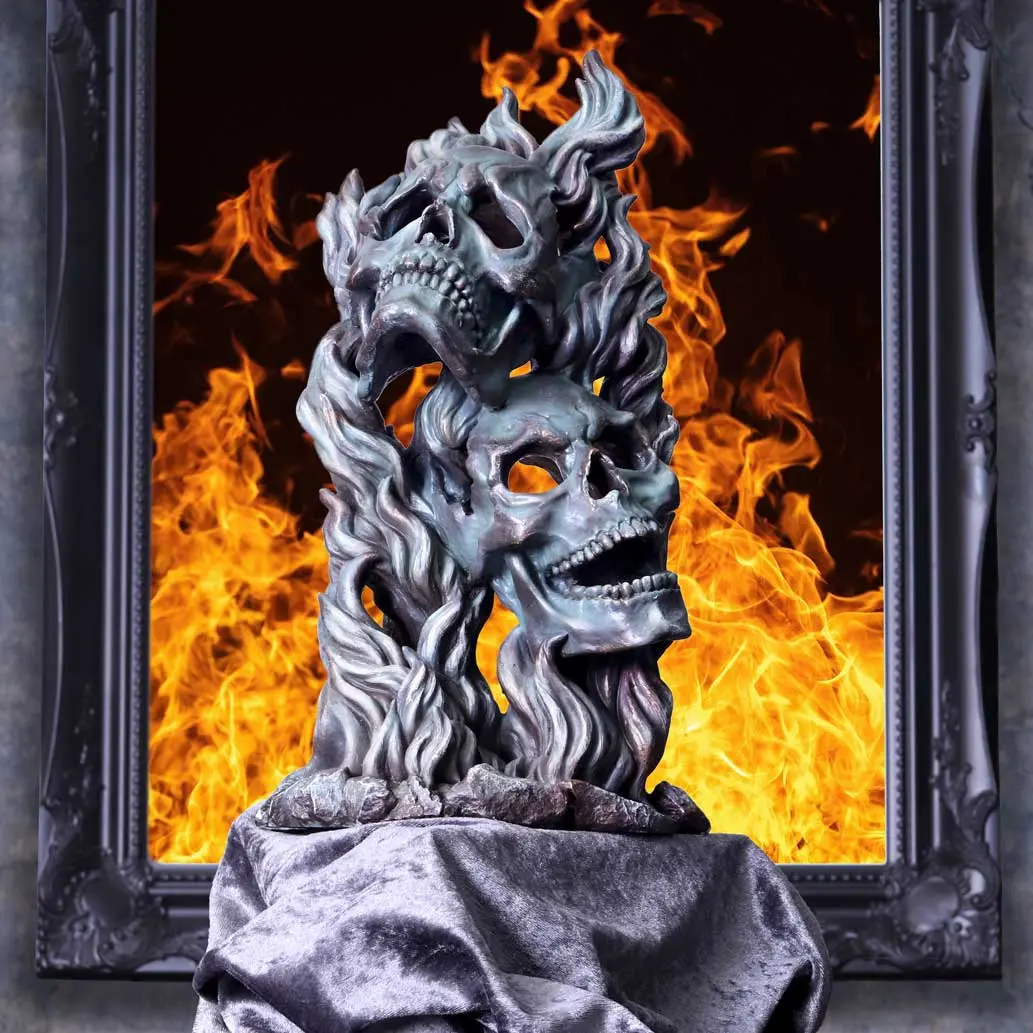Nemesis Now Comedy and Tragedy Skull Ornament 33.5cm Figurines Large (30-50cm) 3 Nemesis Now Comedy and Tragedy Skull Ornament 33.5cm Figurines Large (30-50cm) 3