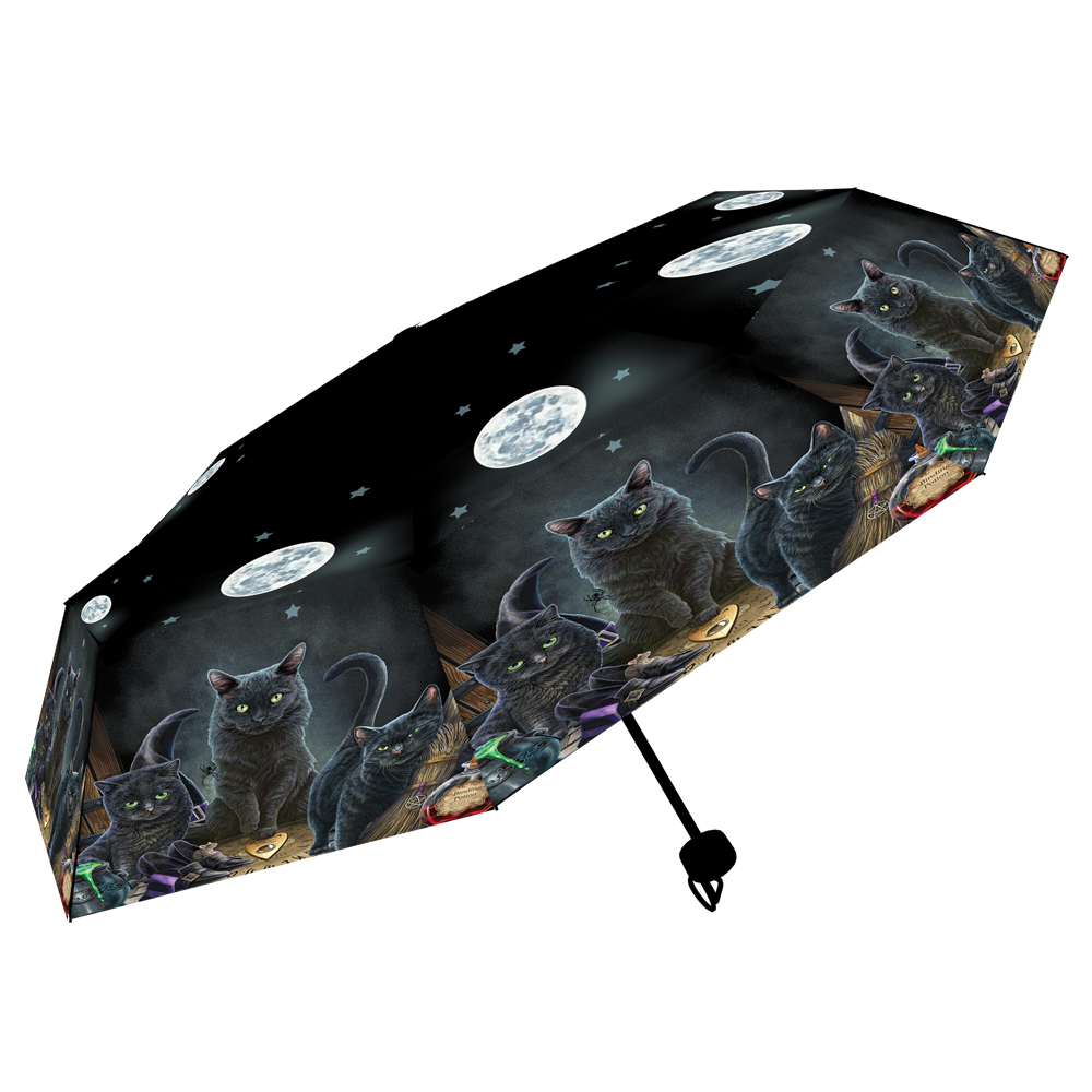 Lisa Parker Black Cat Familiars Umbrella Gifts & Games