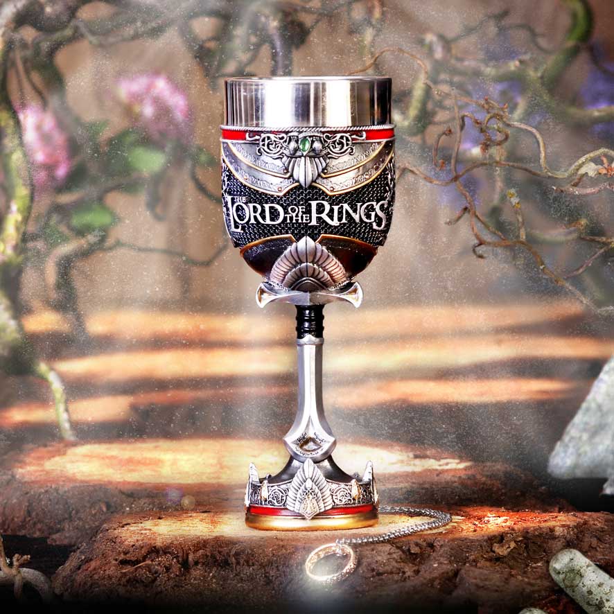 Officially Licensed Lord of the Rings Aragorn Goblet 19.5cm Goblets & Chalices 2