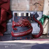 Nemesis Now Coiled Red Dragon Tankard 16cm Homeware 2