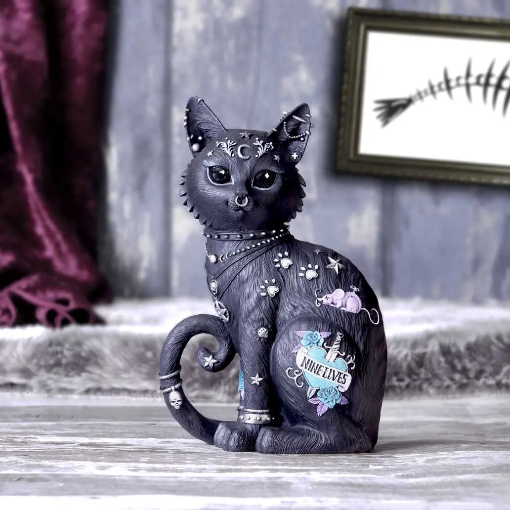 Nemesis Now Nine Lives Cat Figurine 22cm Figurines Medium (15-29cm) 3 Nemesis Now Nine Lives Cat Figurine 22cm Figurines Medium (15-29cm) 3