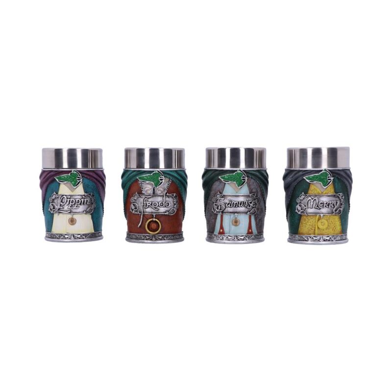 Officially Licensed Lord of the Rings Hobbit Shot Glass Set Homeware 3