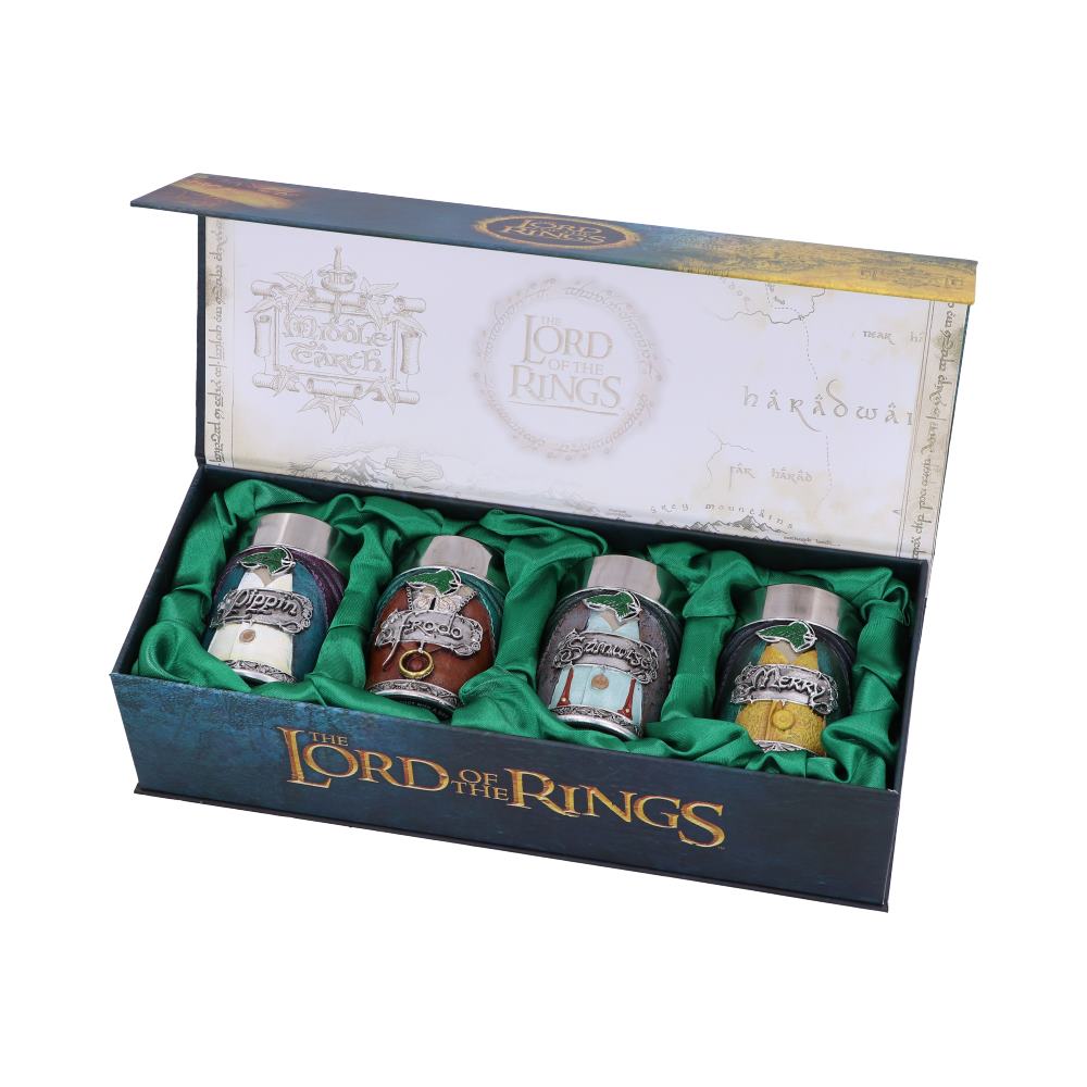 Officially Licensed Lord of the Rings Hobbit Shot Glass Set Homeware