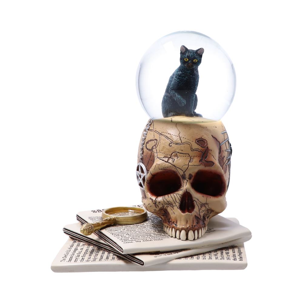 Lisa Parker Spirits of Salem Black Cat Witch’s Familiar Snow Globe Homeware