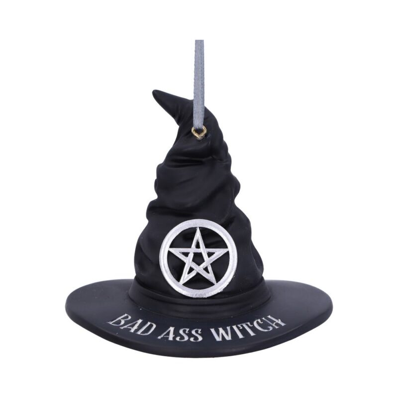 Bad Ass Witch Hanging Ornament 9cm Christmas Decorations