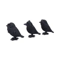 Nemesis Now Three Wise Ravens Figurines 8.7cm Figurines Small (Under 15cm) 2