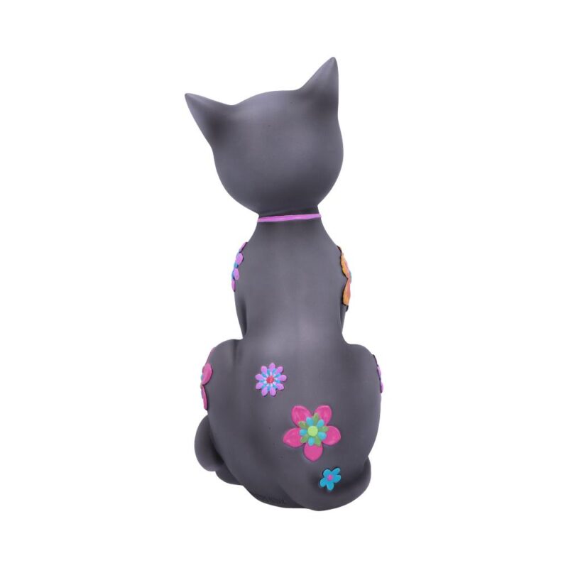 Hippy Kitty Black Cat Ornament  26cm Figurines Medium (15-29cm) 5