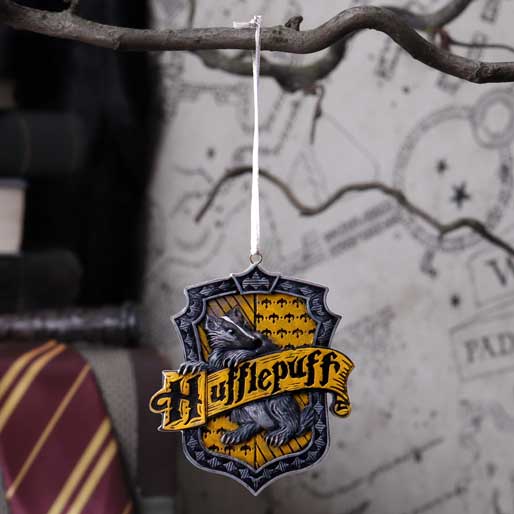 Harry Potter Hufflepuff Crest Hanging Ornament Christmas Decorations 2