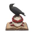 Heartaches Reflection Raven Figurine Skull Rose Valentine Ornament Figurines Medium (15-29cm) 8