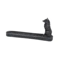 Nemesis Now Catching The Scent Obsidian Wolf Incense Burner 25cm Homeware 2