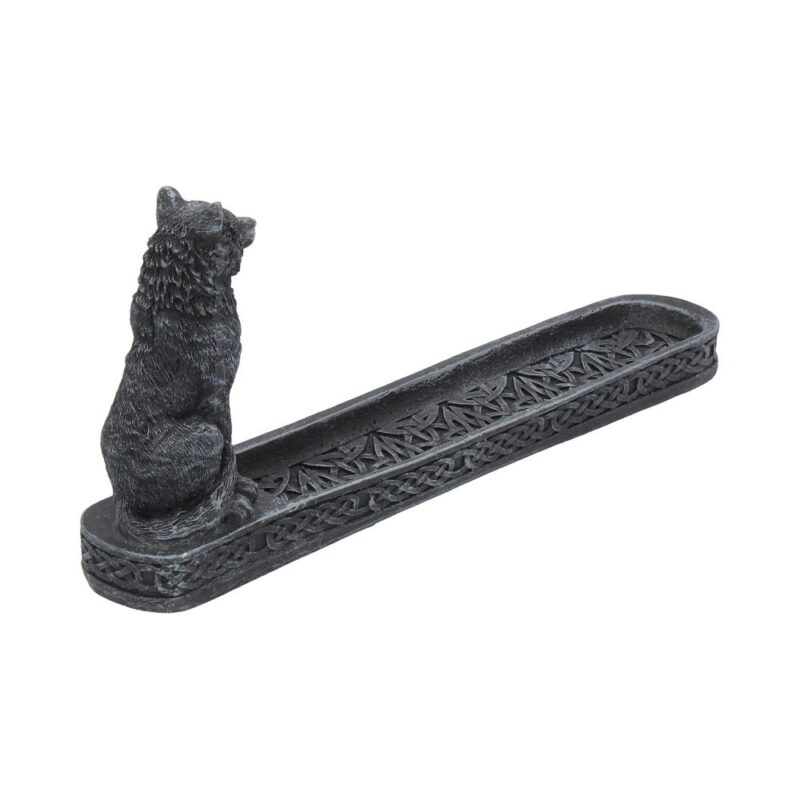 Catching The Scent Obsidian Wolf Incense Burner 25cm Homeware 7
