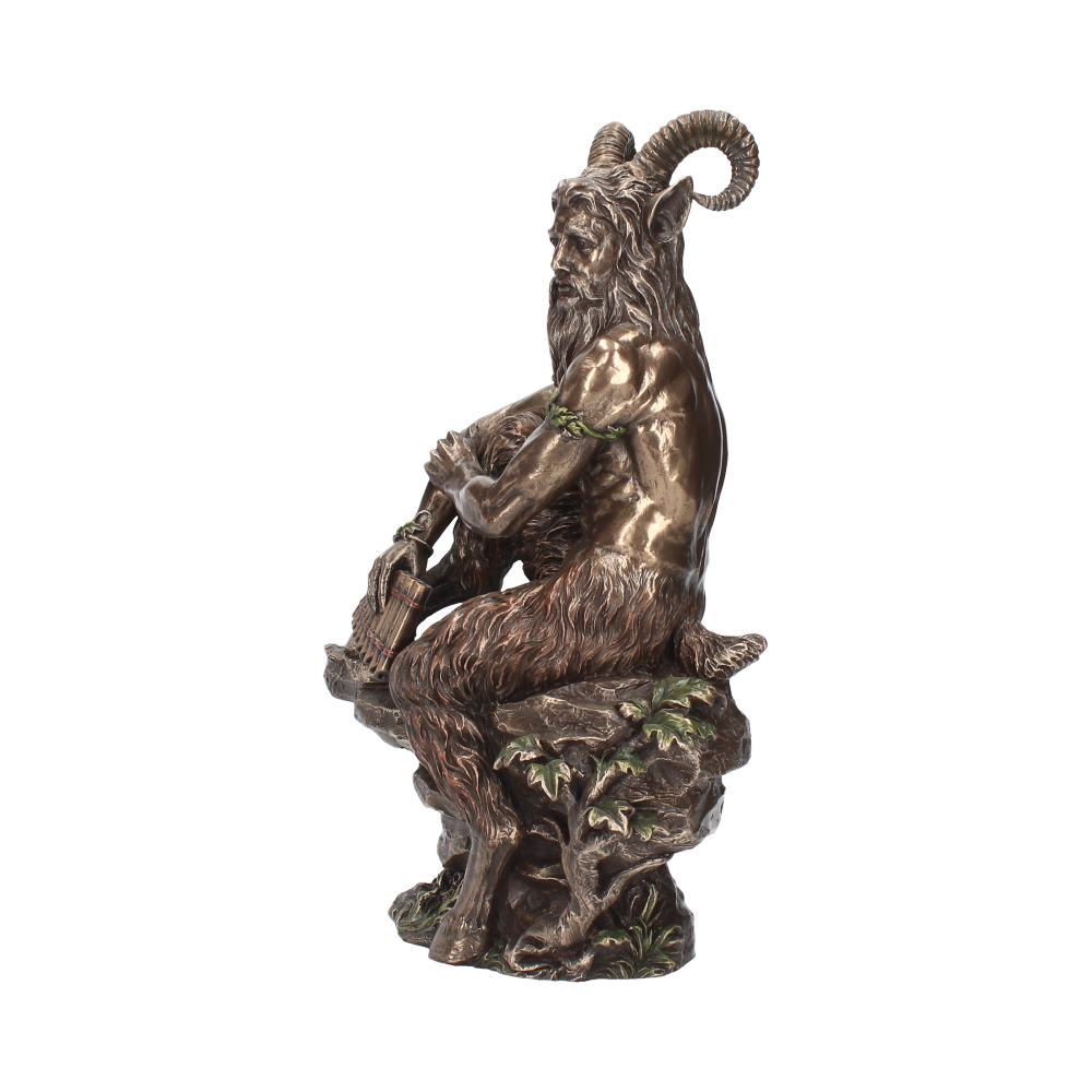 Pan Fawn With Pan Flutes Finished in Bronze 30.5cm Figurines Large (30-50cm) 2