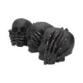 Dark See No, Hear No, Speak No Evil Skull Figures Ornaments Figurines Small (Under 15cm) 4