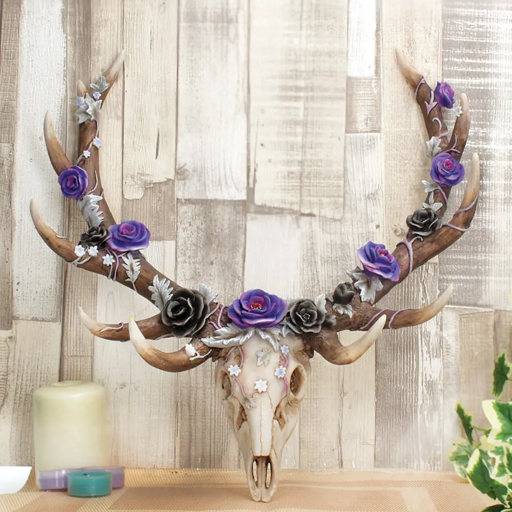 Nemesis Now Antlers of Eden Floral Decorated Animal Deer Skull 45cm Home Décor 3 Nemesis Now Antlers of Eden Floral Decorated Animal Deer Skull 45cm Home Décor 3