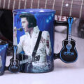 Elvis The King of Rock and Roll Blue Mug Homeware 10