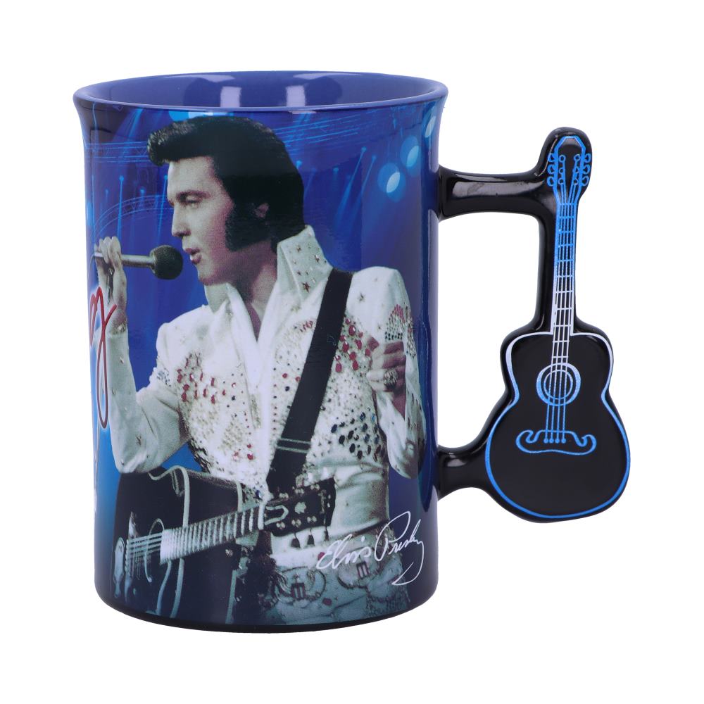 Elvis The King of Rock and Roll Blue Mug Homeware