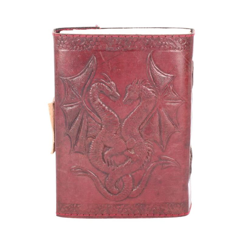 Lockable Double Dragon Leather Embossed Journal Gifts & Games 7