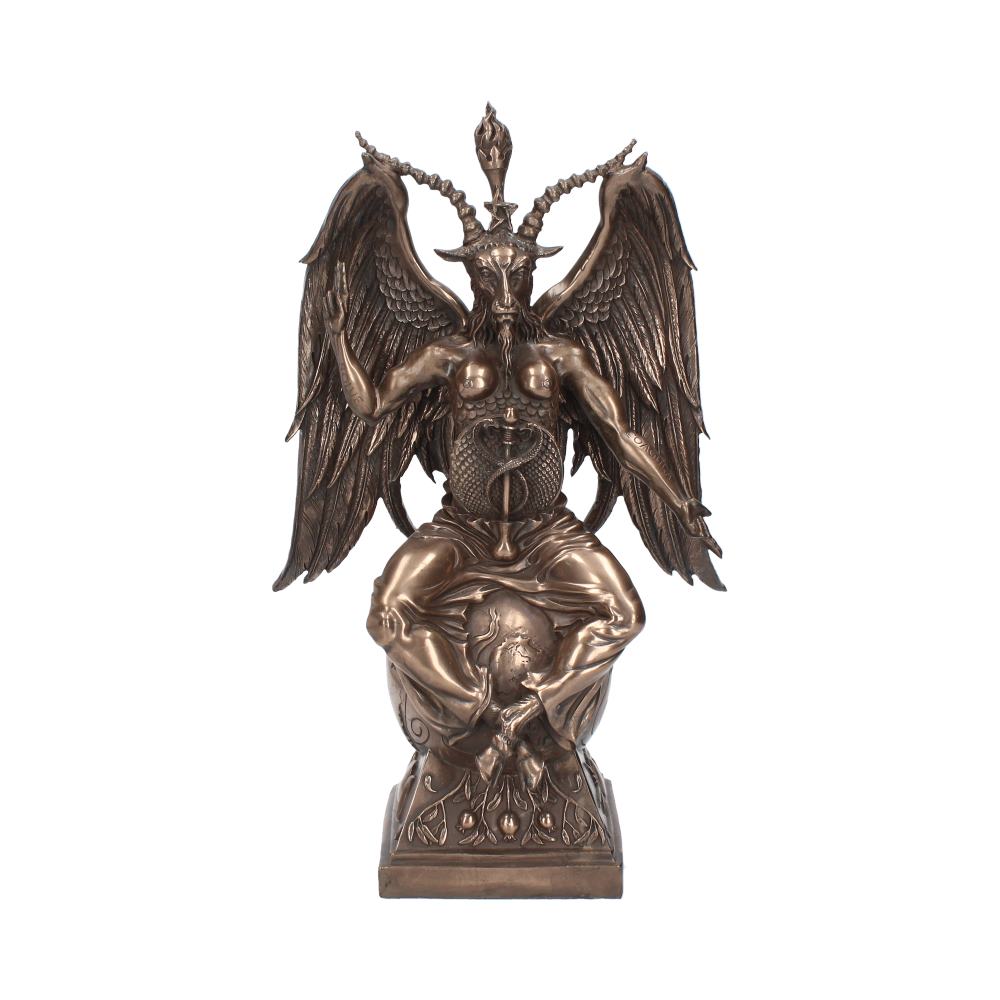 Bronzed Baphomet Occult Sabatic Goat Large Figurine 38cm Figurines Large (30-50cm)