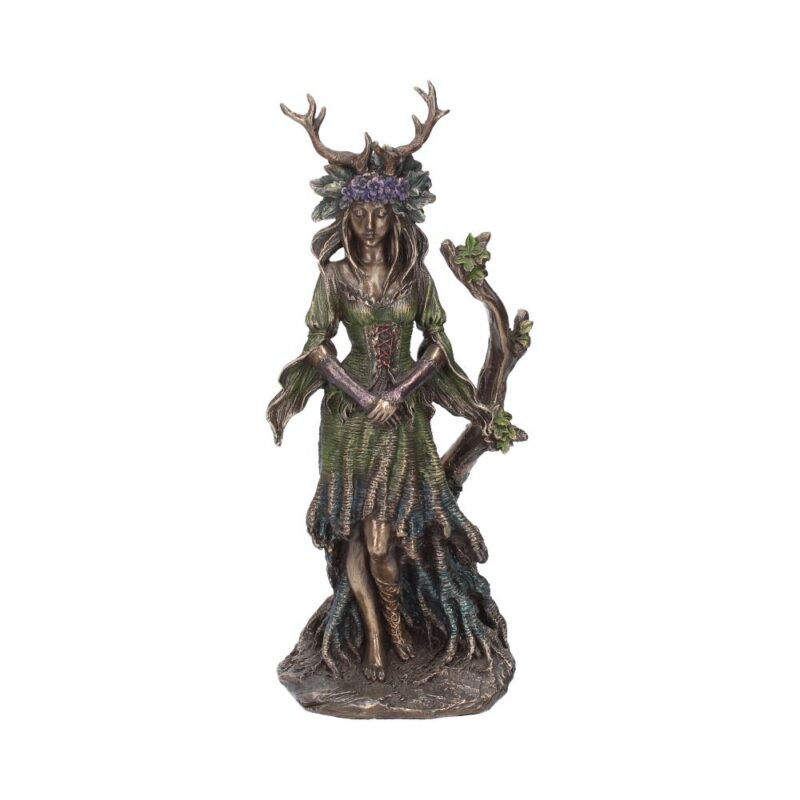 Lady of the Forest Figurine Bronze Celtic Pagan Goddess Flidais Ornament Figurines Medium (15-29cm) 9