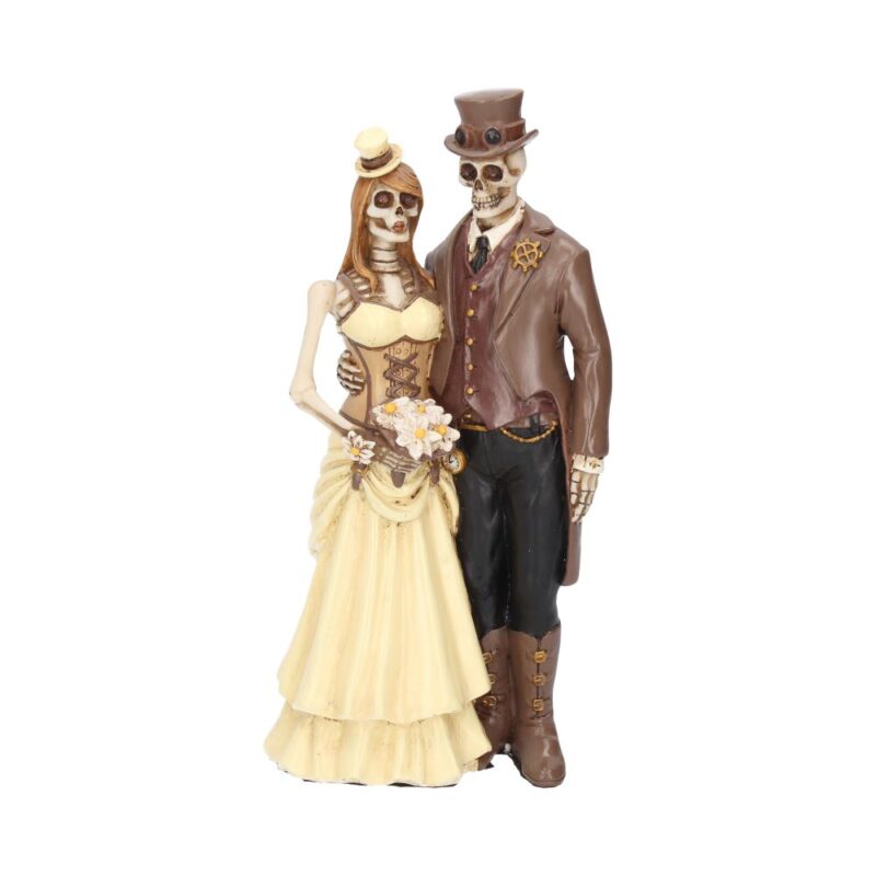 I Do Gothic Steampunk Bride Groom Figurine Wedding Valentine Ornament Figurines Medium (15-29cm) 9