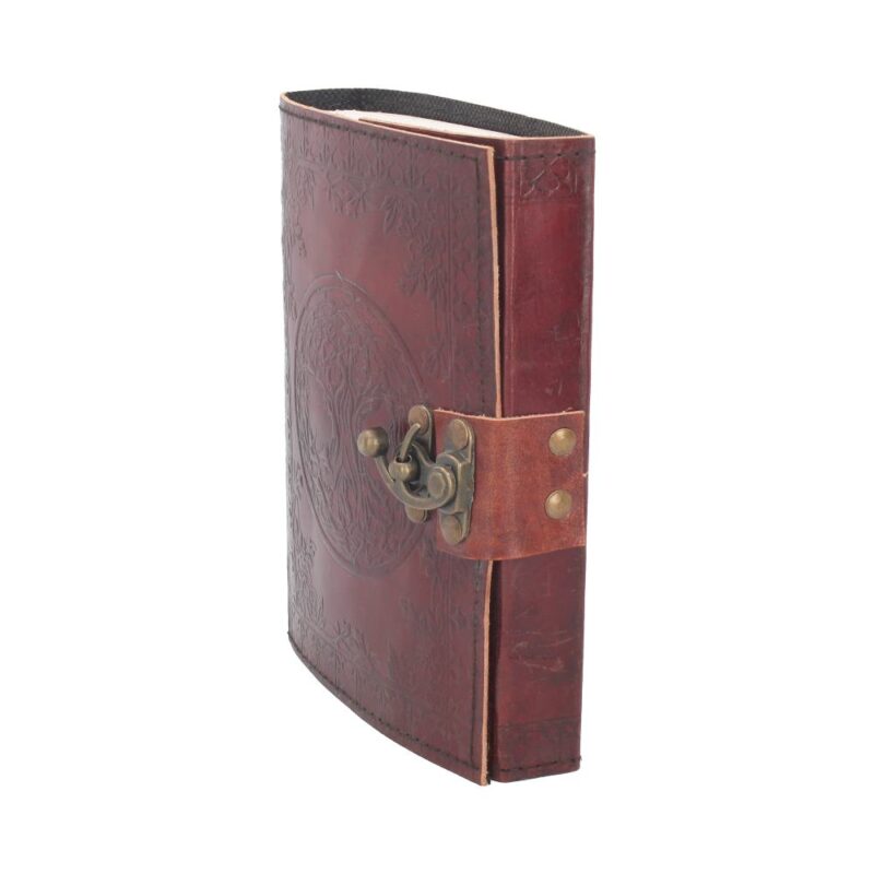 Lockable Tree Of Life Red Leather Journal 15 x 21cm Gifts & Games 3