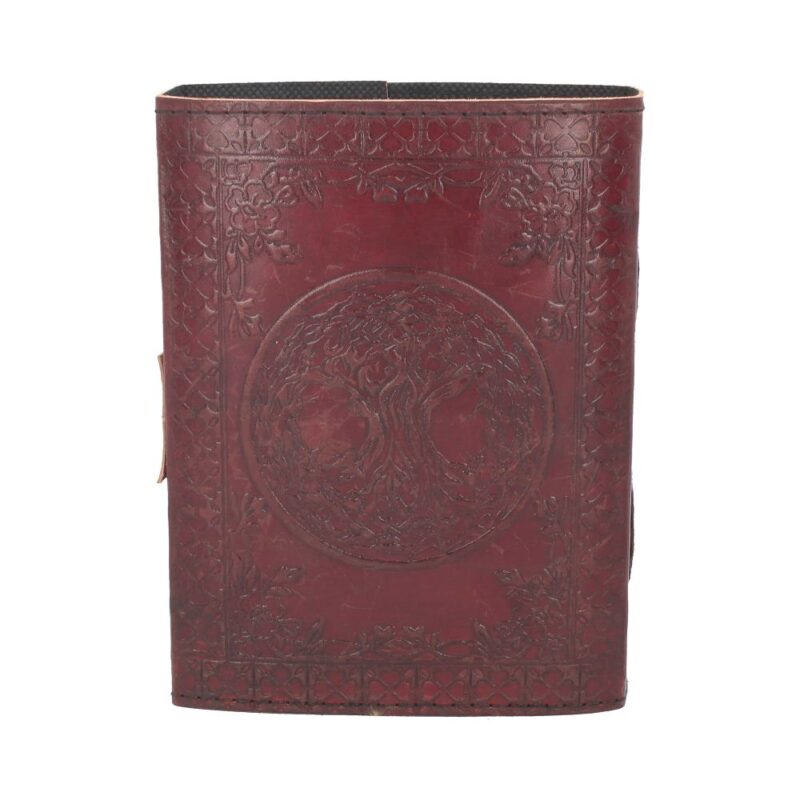 Lockable Tree Of Life Red Leather Journal 15 x 21cm Gifts & Games 7