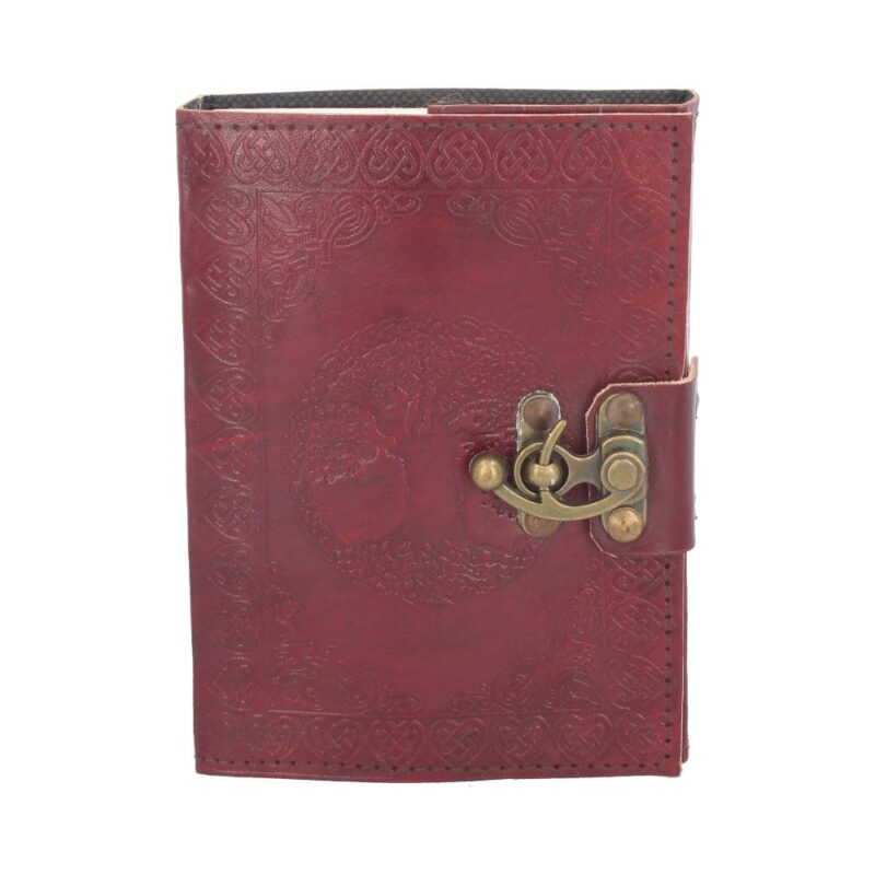 Lockable Tree Of Life Red Leather Journal 13 x 18cm Gifts & Games 9