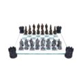 Raised Medieval Knight Chess Set With Corner Towers 43cm Chess Sets 10